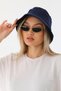 Women's Fisherman Navy Blue Bucket Bucket Hat - 5