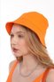 Women's Fisherman Orange Bucket Bucket Hat - 5