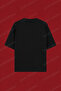 My Girlfriend Is Hotter Than You Printed Oversized Black T-Shirt - 3