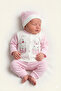 100% Cotton 3-Piece Newborn Baby Hospital Take-Home Set