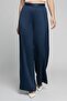 Women Regular Fit Pleated Palazzo Pants, Navy Blue