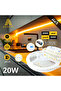 5-meter LED profile light strip, 20W power, yellow light color