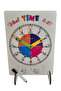 Colorful Wooden Clock Learning Toy English Educational and Activity Set for Kids