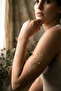 Spiral Curl Model Gold Color Adjustable Arm Pazu Bracelet, Armcuff