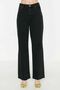 Sinsinati Black Lycra Super High Waist Loose Jeans Palazzo Trousers. (SUPER HIGH.) Wide Leg. - 3
