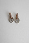 Steel Gold & Silver Jewelled Mers Model Kisses Earrings - No Darkening-