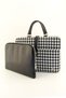 Unisex Black and White Houndstooth Briefcase Laptop Bag for 15 & 15.6 Inches - 6