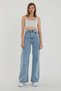 Extra High A.c.a.i.p Blue Snow Loose Jeans Pazazzo Trousers (SUPER HIGH NON-FADE) - 3