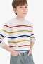 Striped Crew Neck Knitwear Sweater for Boys F3742A825Wn