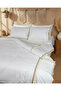 White Pompom 100% Cotton Single Duvet Cover Set - 4