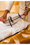 Elite Piped 100% Cotton Duvet Cover Set Double Size Ecru Black 200X220Cm - 6