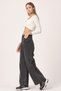 Smoked Power Lycra Super High Waist Loose Jeans Palazzo Trousers