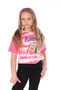 Girl's Printed Crew Neck Short Sleeve T-Shirt
