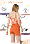 Ruffled Strappy Shorts Swimsuit 2 Piece Both Halter Neck and Regular Straps Orange Swimsuit - 3