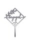 Engaged Engagement Lettering on Plexi Cake Silver - 2