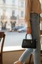 Patent Leather Black Leather Mini Women's Bag Gold Detailed Zippered Short Handle Shoulder Bag - 2
