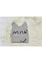 Black White Gray 3-Piece Milk Figured Girl Boy Baby Child Combed Cotton Hat Beanie - 4