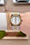 30 mm Women's Watch and Bracelet with Gold Gray Color Adjustable Strap - 2