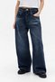 Mist Vintage Watched Blackish Navy Blue Baggy Boyfriend Baggy Jeans