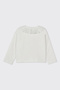 Baby Girl Lace Collar Ecru Cardigan - 2