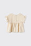 Girl's Lace Detailed Muslin Beige Blouse - 2