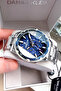 Multifunction Original Men's Wristwatch Waterproof Silver Color Steel Band Dke2102C4 - 6