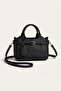 Eid Special Occasions Women's Black Shoulder and Hand Bag with Buckle - 2