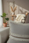 Beige Linen Jute Lace Throw Pillow Cushion Cover 43 X 43 - 3