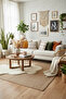 Three Tassels Linen Cream Throw Pillow Cushion Cover (35 x 55) - 3