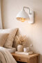 Concrete Look Wall Sconce | Pull Chain Switch | Bedroom & Living Room | Bulb Included - Electric - 2