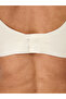 Women's Stitch-Free Bra Wave Base Corded Fabric Laser Cut Double Layer Ghost Bra Ecru - 622 - 4