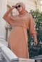 FISHER COLLAR SELF PATTERNED KNITWEAR DRESS 43204 - 2
