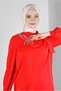 Stone Printed Tunic with Tie-Up Detail at the Neck 43534