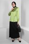 Stripe Satin Blouse with Tie at the Neck 43713