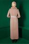ELASTIC DRESS WITH WAIST AND CUFFS 43327 - 3