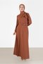 Ribbon Detailed Belted Dress 42408