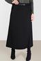 Leather-Detail Plus Size Skirt 60217 - 4
