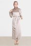 Belted Satin Dress 42527