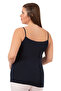 Özkan 2040 5 Pack Women's Viscose Satin Collar Flexible Comfortable Soft Thin Strap Tank Top - 8