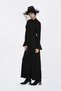 Lace-Up Collar Fluffy Dress 4786 - 3
