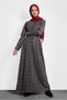 Plaid Buttoned Dress 40370