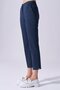 Women's High Waist Slim Comfortable Navy Blue Trousers - 4