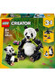 Creator 3-in-1 Wild Animals: Panda Family 31165 - Building Set for Ages 8 and up (626Pieces) - 3