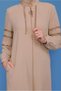 Ribbed Detail Zippered Coat 10356 - 4