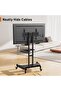 Rolling TV Stand for 32-75 Inch Flat/Curved LED/LCD/OLED TVs, - 4
