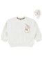 Milk Club Printed Sweatshirt for 3-18 Months - Ecru 6-9 Months - 3