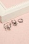 Women's Steel Color Non-Throwing Guaranteed Billed Earrings JFRCH2011