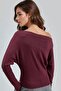 Busem Stone-Embellished Accessory Kayık Collar Blouse - 3