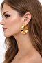Loop Yellow Stainless Steel Thick Hoop Women's Earrings - Yellow Yellow - 6
