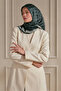 Gray Diamond Tie Pattern Crystal Scarf